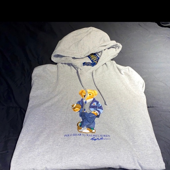 polo bear hooded t shirt